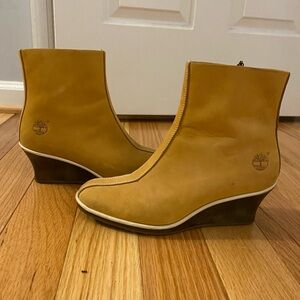 Timberland women’s wedge leather ankle boots